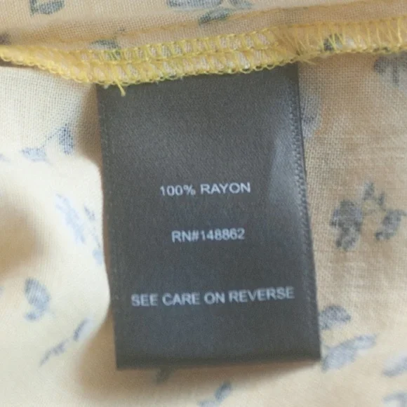 Torrid 1 Yellow Micro Floral Summer Dress - Picture 7 of 10